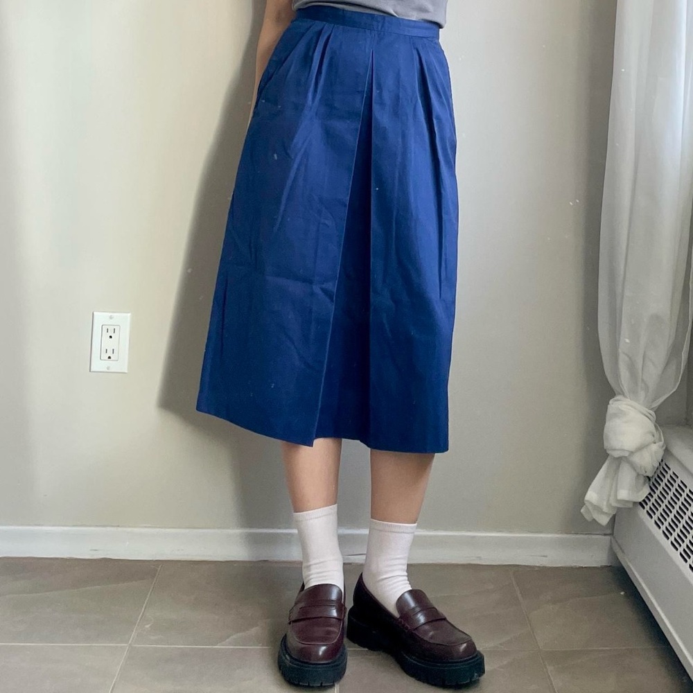Vintage Tabi Blue Midi Skirt
